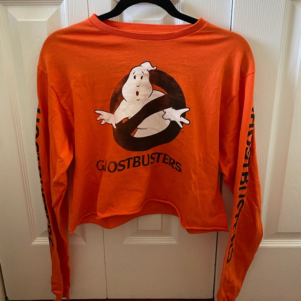 Ghostbusters Long Sleeve cropped T-shirt